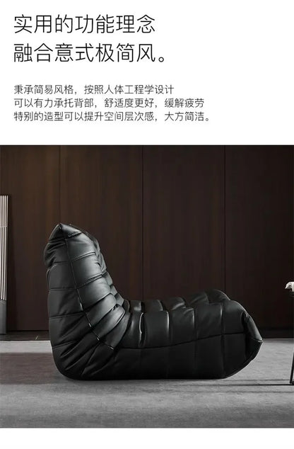 Oil wax leather caterpillar sofa, fashionable high-end atmosphere, living room, bedroom, shops and hotels can be used