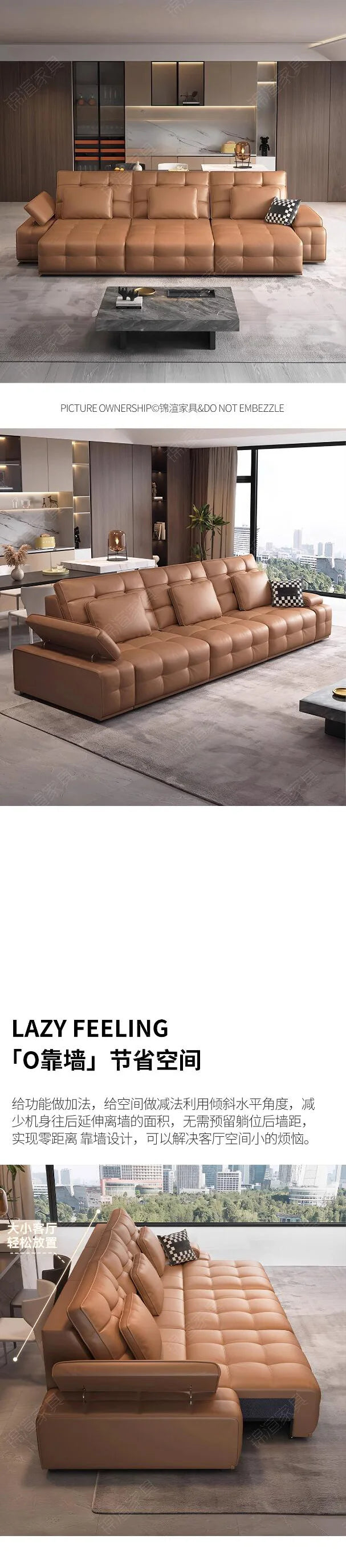 Extendable Modern Electric Recliner Sofa Nordic Designer Electric Recliner Sofa Oversized Lazy Bankstel Woonkamer Furniture