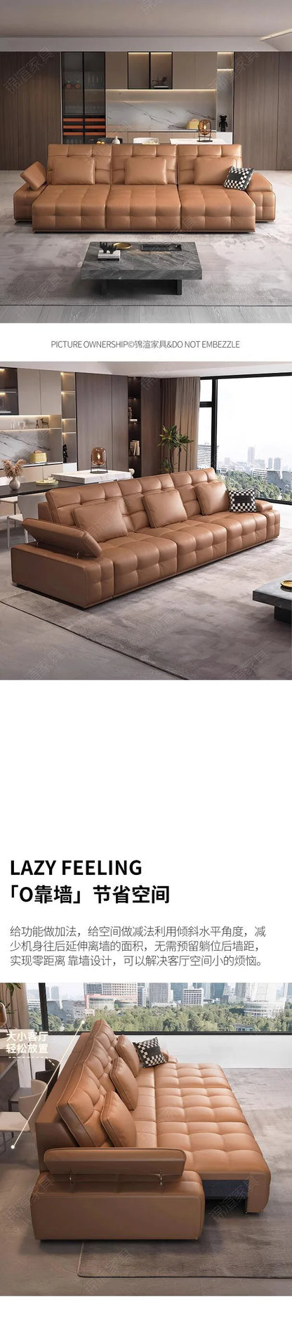 Extendable Modern Electric Recliner Sofa Nordic Designer Electric Recliner Sofa Oversized Lazy Bankstel Woonkamer Furniture