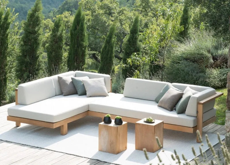 Nordic Modern Design Outdoor Rattan Furniture Rainproof Sunproof for Courtyard Balcony Villa Open-Air Leisure Outdoor Sofa Set