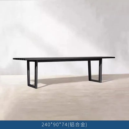 Leisure hotel terrace sofa high-end teak table and chair combination outdoor villa garden courtyard sofa coffee table combinatio