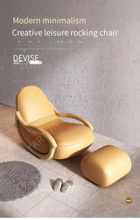 Italian Living Room Chair, Simple White Design, Lazy Designer Recliner, Comfy Armchair Sofa, Fauteuil Salon Home Furniture