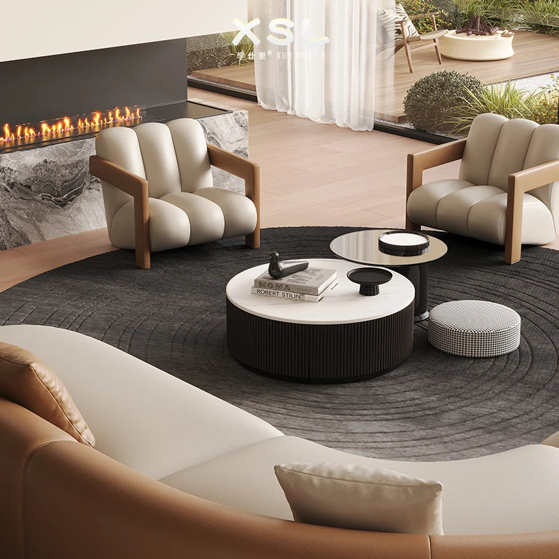 Hotel Curved Sofa Designer Leisure High Quality Hallway Aesthetics Modern Balcony Sofas Leisure Gaming Muebles Home Furniture
