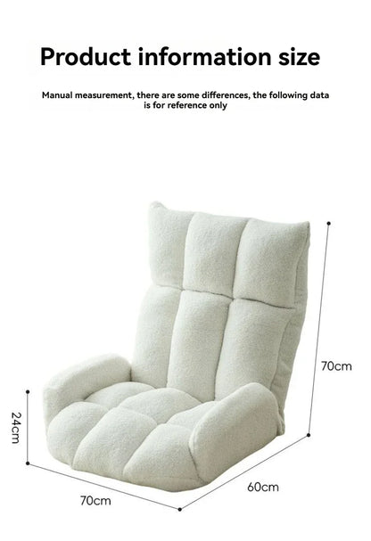 Cloud roll folding lazy sofa tatami backrest bay window lounge chair living room bedroom balcony floor internet famous sofa