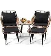 YND6-Q8 pieces outdoor Wicker rattan patio sectional furniture set.glass top table with hidden storage.7 sofa sections.oversized