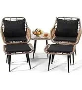 YND6-Q8 pieces outdoor Wicker rattan patio sectional furniture set.glass top table with hidden storage.7 sofa sections.oversized