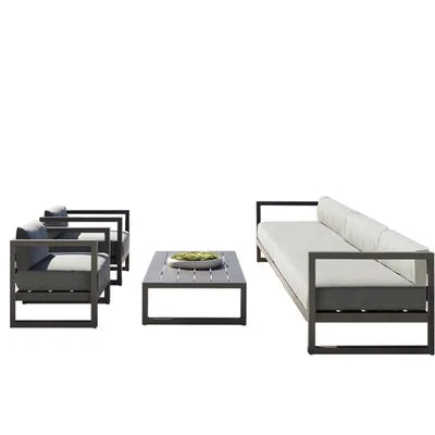 Outdoor, leisure sofa, real estate landscape garden sales office, outdoor sofa coffee table combination