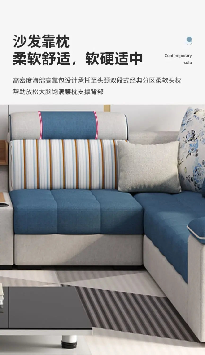 Armrest Electric Sofa Designer Storage Modern Corner Sofa Floor Comfortable Romantic Divani Da Soggiorno House Accessories