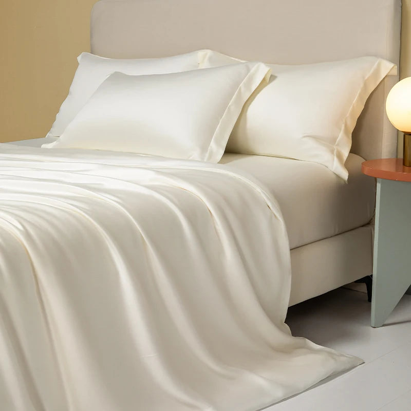 Premium 4/6pcs Egyptian Cotton Bed Sheet Set Soft Long Staple Cotton Bedding Set Luxury Silky Fitted Sheet Flat Sheet Pillowcase