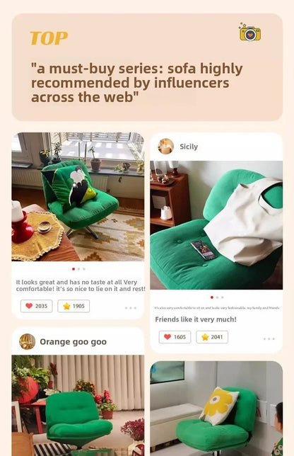 Modern Living Room Furniture Single Sofa Chair Corduroy Lounge Chair, Small Space Accent Chair Comfortable Reading Chair