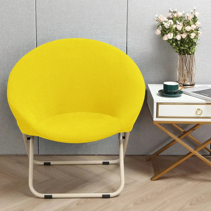 Comfortable Folding Chair Cover Cozy Moon Chair Relaxing Sun Chair Protector Stretchy Soft Cushion Portable Padded Seat Cover