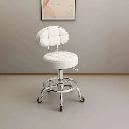 Aesthetic Hairdressing Chair Backrest Simple Rolling Rotating Barber Chair Portable Mocho Cadeira Barber Equipment MQ50BC