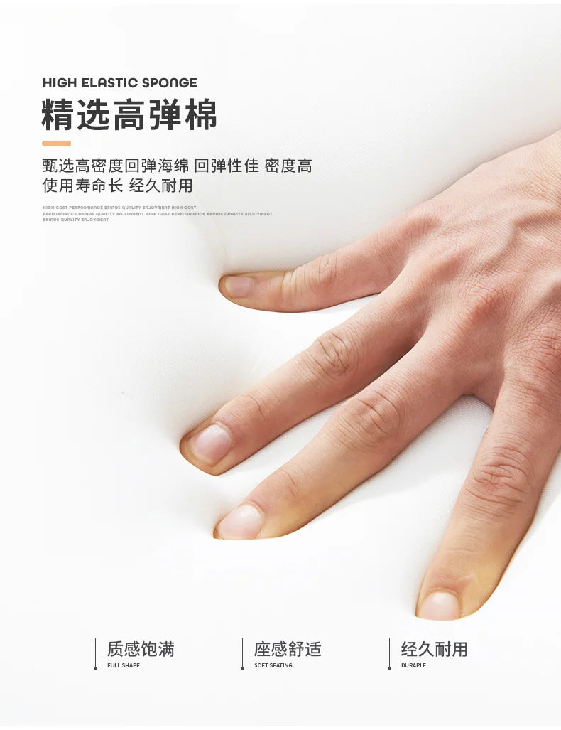 Italian Minimalist Creative Single Fabric Sofa Modern Light Luxury Home Living Room Bedroom Wingback Chair