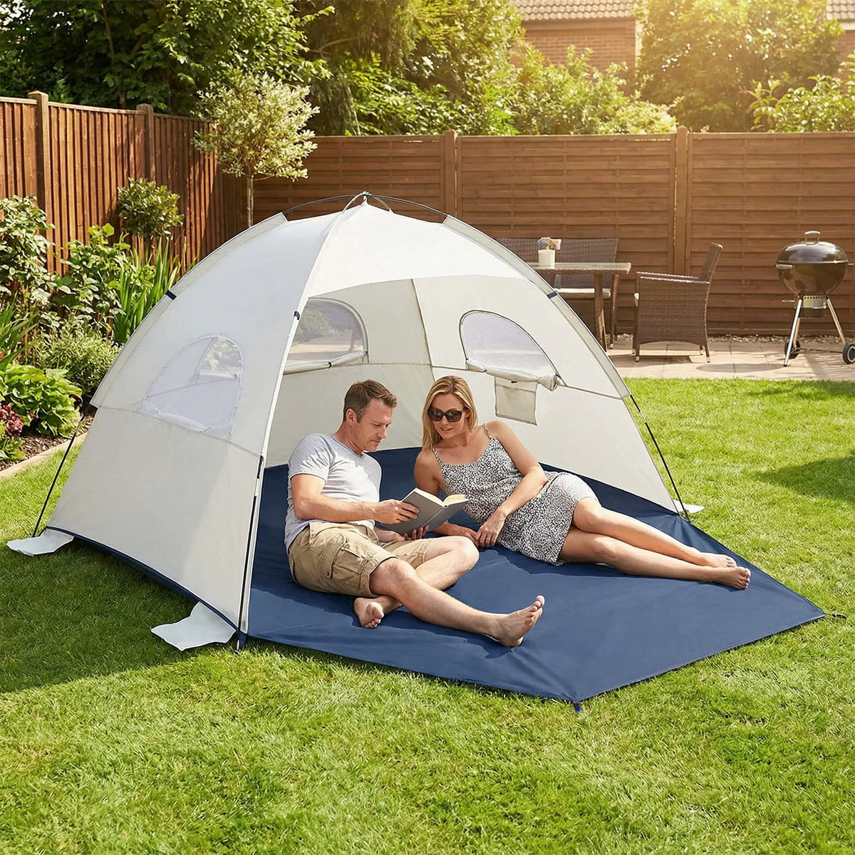 Compact Portable Beach Canopy Tent Pop-Up Shelter for Poolside Spring Camping Music Festivals - Lightweight Outdoor Protection