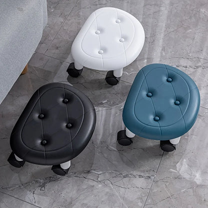 Mobile Plastic Leisure Chair with Silent Casters, Flexible Movement, Eco‑friendly and Durable Plastic Material