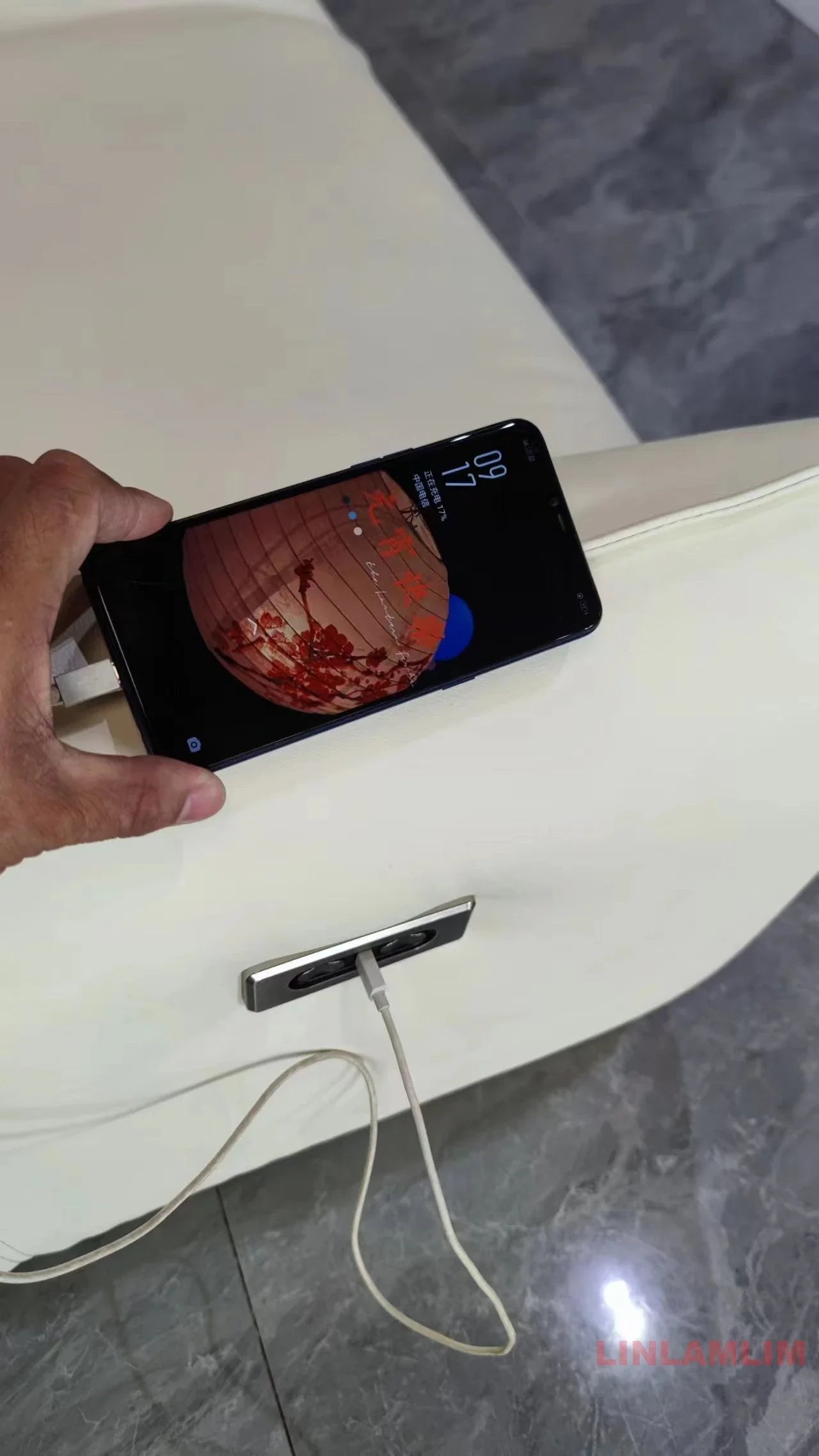 QY Dual Motor Power Reclining Genuine Leather Sectional Sofa with Adjustable Headrests, L-Shaped Corner Couch with Chaise Lounge