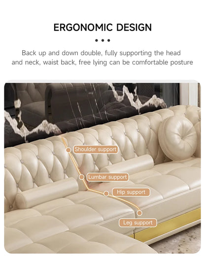 Luxury Chesterfield Sofa Home Office Hotel Living Room Furniture Modern Leather Sofa Set Подставка Под Ноги Офисная Divano