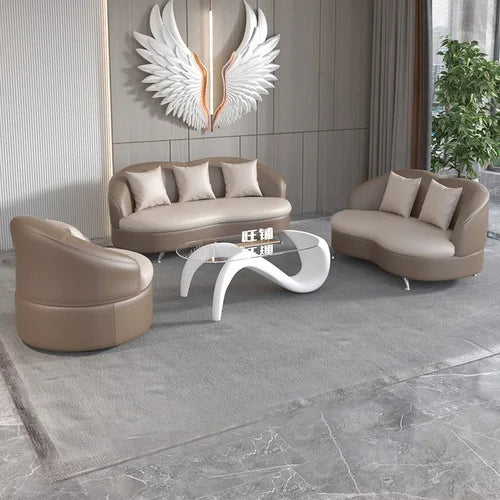 Grand canapé de luxe blanc imperméable à l'eau Simple vert Chaise longue nouveau canapé naturel concepteur Muebles Para dortoir meubles