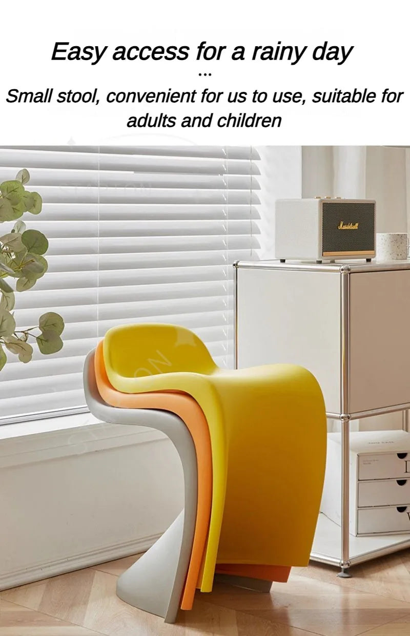 Portable Dining Chairs Lightweight Makeup Chair Modern Design Living Room Single Chair Multifunction Stackable Household Chairs