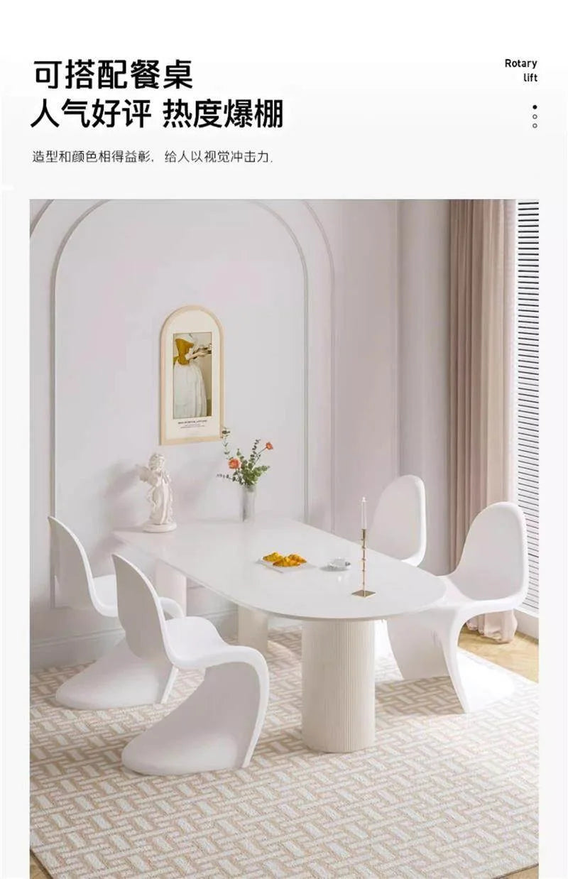 Acrylic transparent chair simple household light luxury high-end dining table chair makeup chair Pan Dong chair