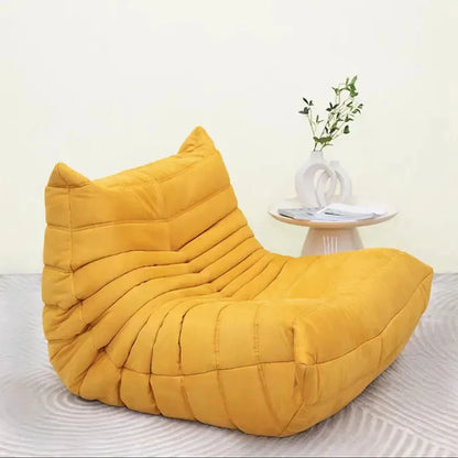 Cat Scratch Skin Sponge Caterpillar Sofa Lazy Velvet Small Apartment Living Room with Reclining Balcony Bedroom Single Sofa