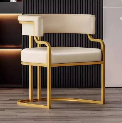 Luxury Dining Chairs Hotel Sales Office Receives Mahjong Sofa Chairs To Discuss Makeup Chairs in Nail Shops Velvet Bar Stool Hig