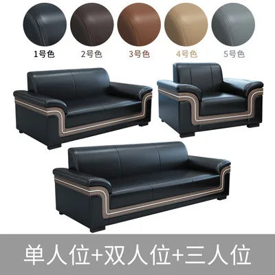 Simple Business Office Sofa Set Coffee Table Modern Luxury Reception Furniture for Three-Person Meetings Meeting Room Furniture