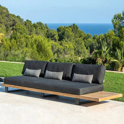 #2024 New Product Teak Table With Outdoor Sofa Set Leisure Villa Courtyard Garden Furniture