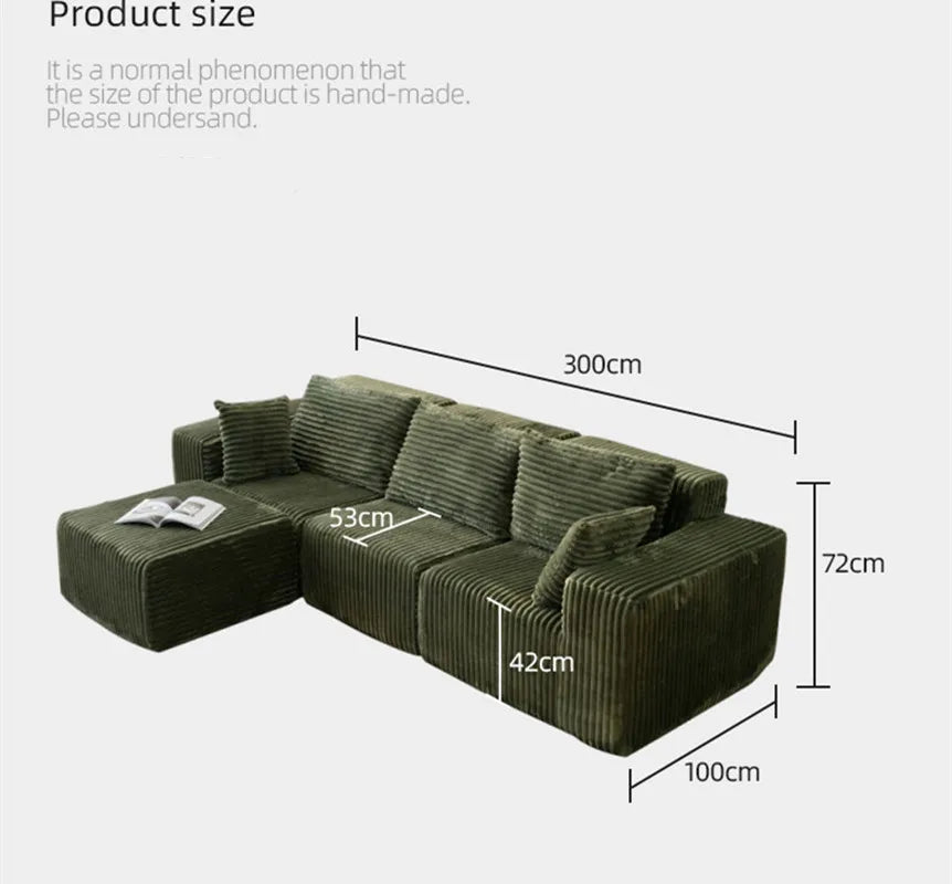 Modular Sectional Sofa for Living Room L Shaped Boneless Couch, Sofa Bed Memory Foam Couches with Chaise