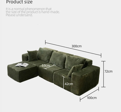 Modular Sectional Sofa for Living Room L Shaped Boneless Couch, Sofa Bed Memory Foam Couches with Chaise