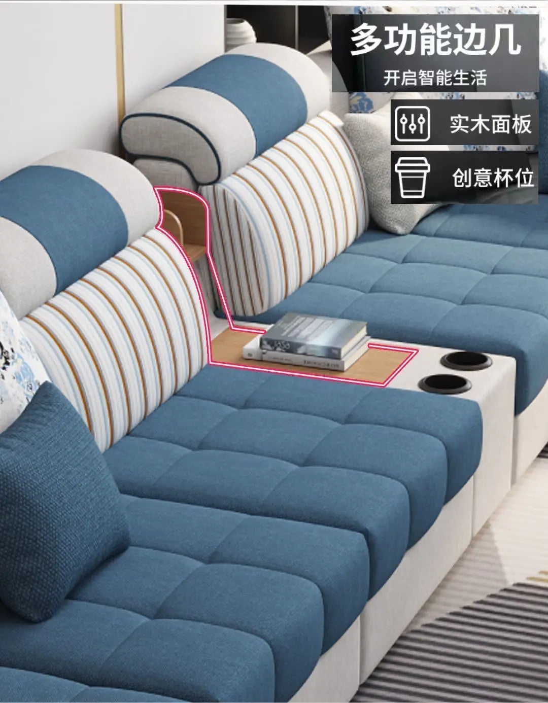 Armrest Electric Sofa Designer Storage Modern Corner Sofa Floor Comfortable Romantic Divani Da Soggiorno House Accessories