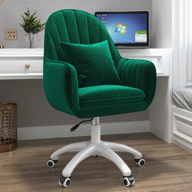 Executive Dormitory Lift Swivel Computer Chair Home Hotel Backrest Office Chairs Study Learning Bedroom Casual Makeup Chair