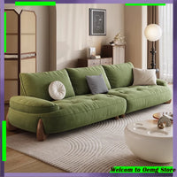 Luxury Green Living Room Sofa Modern Nordic Design Reclinable Sectional Muebles De Sala Stylish Home Furniture Decorr Space