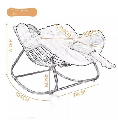 Adult Balcony Home Leisure Couch Sitting Room Single Sofa Internet Celebrity Rocking Chair