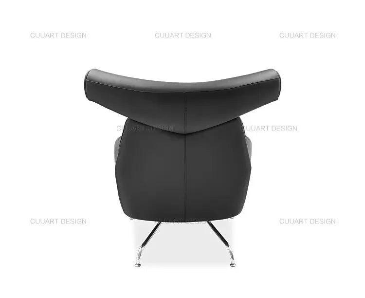 QQSingle light luxury sofa chair minimalist leather balcony living room lounge chair