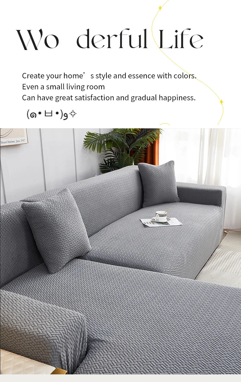 1 PC Jacquard Sofa Cover dustproof Sofa Cover For Living Room Protector Removable Washable Slipcover