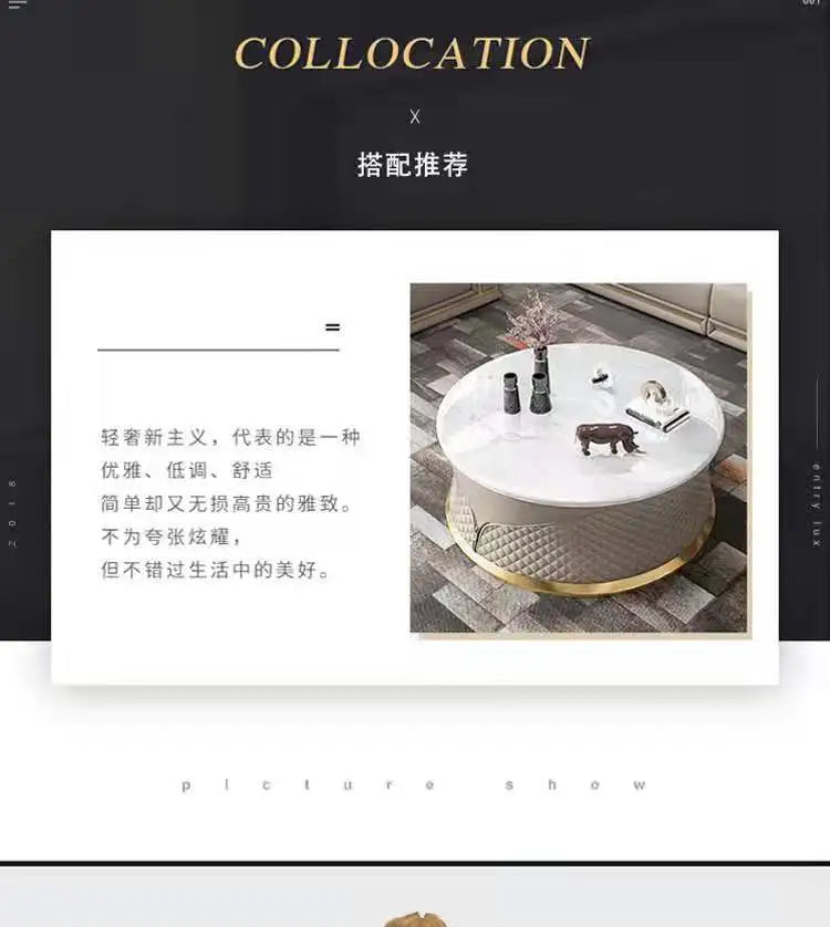 Italian light luxury sofa living room leather sofa first layer cowhide buckle design luxury combination sofa size apartment