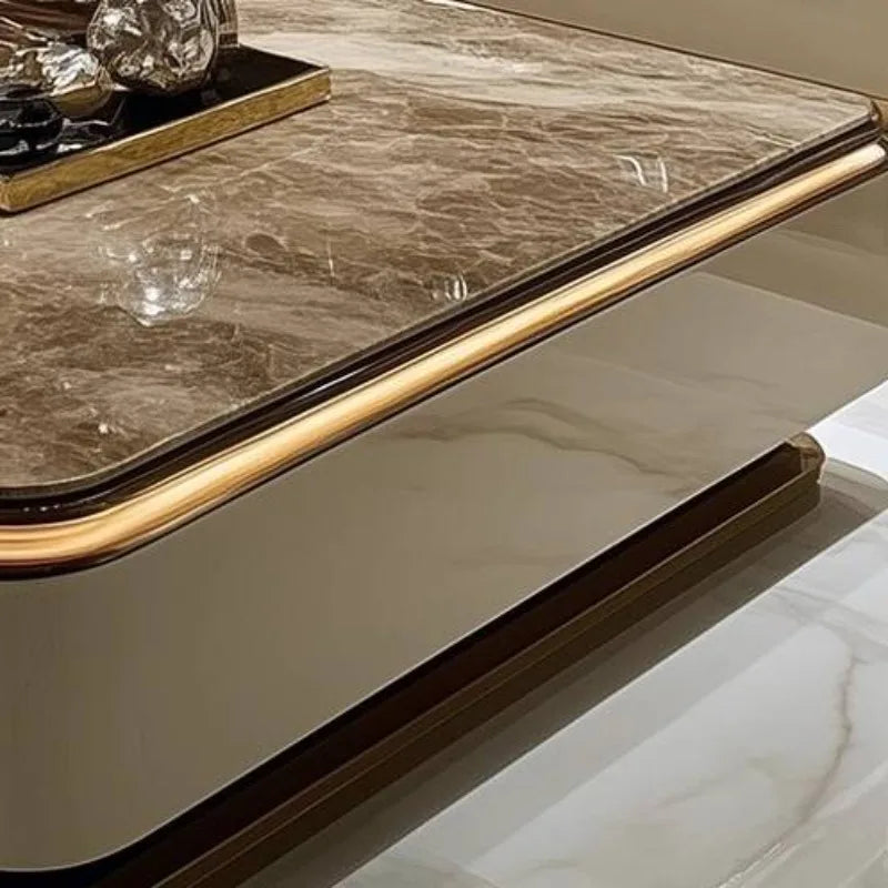 Classic Italian Coffee Tables Brown High Quality Designer Living Room Coffee Tables Modern Luxury Mesa De Centro Furniture Home