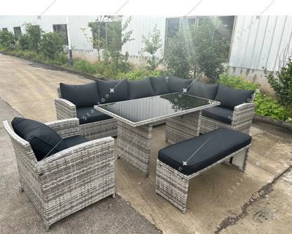 Wicker Rattan Outdoor Garden Furniture Sofa Garden Patio Furniture Set Rattan Furniture