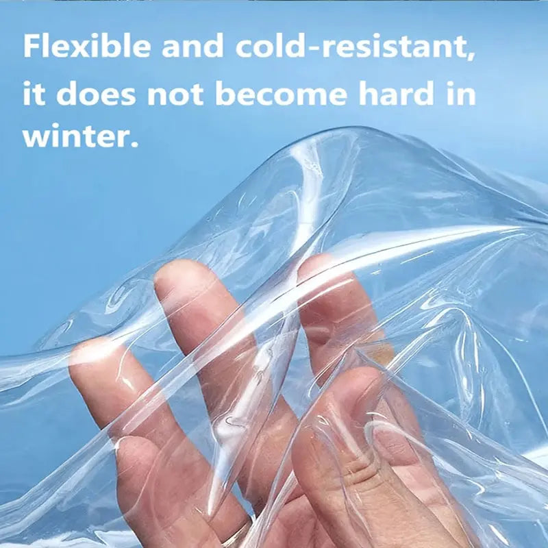 Transparent PVC Waterproof Cloth for Garden Plant Thermal Protection Rainproof Balcony Window Clear Sunshade Canopy