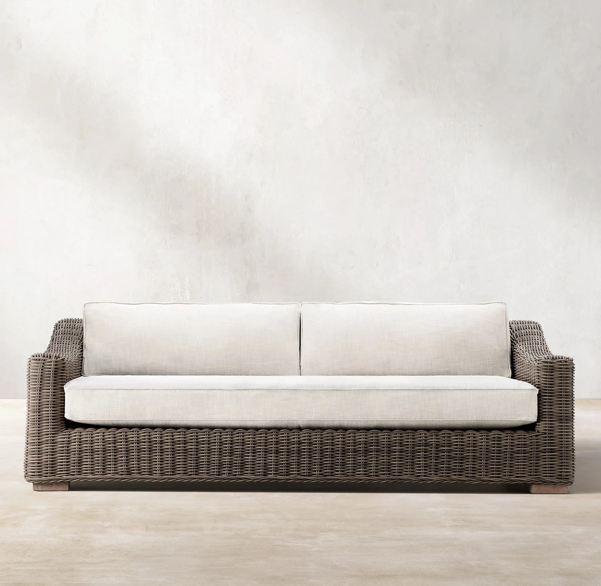Hotel Garden Rattan Patio Sofa Sets Wicker Rattan Sofa Outdoor Aluminum Frame Rattan Sofa Set