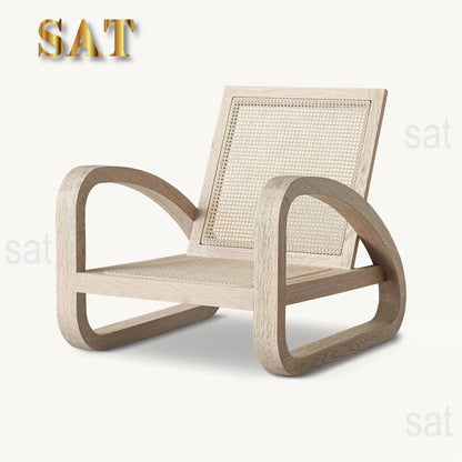 -High-quality luxury chair, unique design, low oak, suitable for living room comfort villa elegant hotel bedroom application