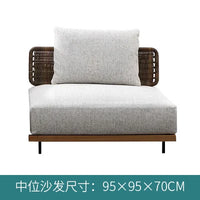 Italian Style Modern Garden Sofas Designer Simplicity Waterproof and Sunscreen Garden Sofas Luxury Outdoor Furniture Divano FYOS