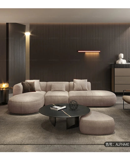 Minimalist modern white sofa