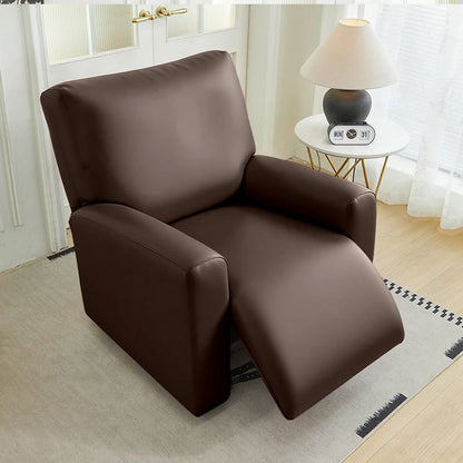Pu Leather Recliner Sofa Cover Highly Elastic Slipcover for 1 Seater Reclining Armchair Stretch Furniture Protector Home Decor