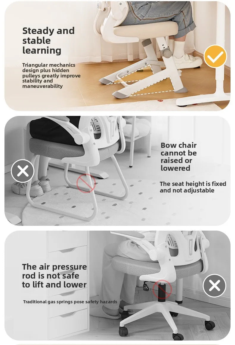 New model Durable Office Study Chair Computer Chair Household Desk Chair Student Writing Chair Waist Protection Ergonomic Chair