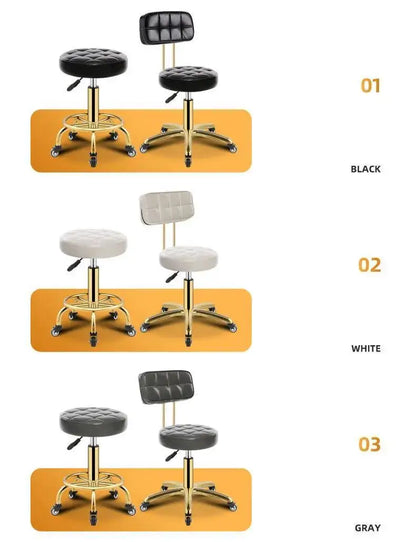 Salon Metal Modern Salon Rotating Office Creative Chairs Barber Luxury Chair Beauty Movable Backrest for Chair for Hair Salon