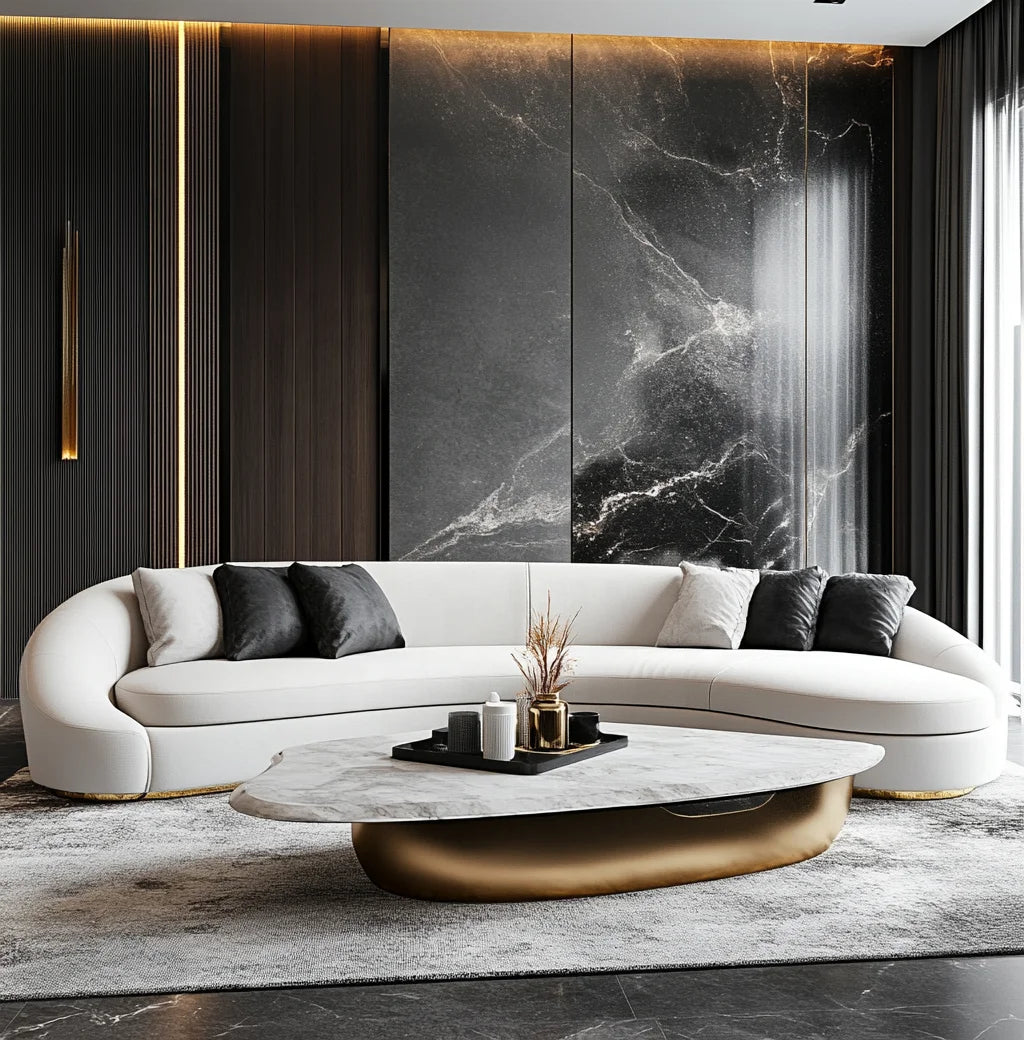 Luxury Modern Hotel Sofa Sets Genuine Leather Velvet Material for Hotel Lobby Furniture Living Rooms or Apartment Furniture