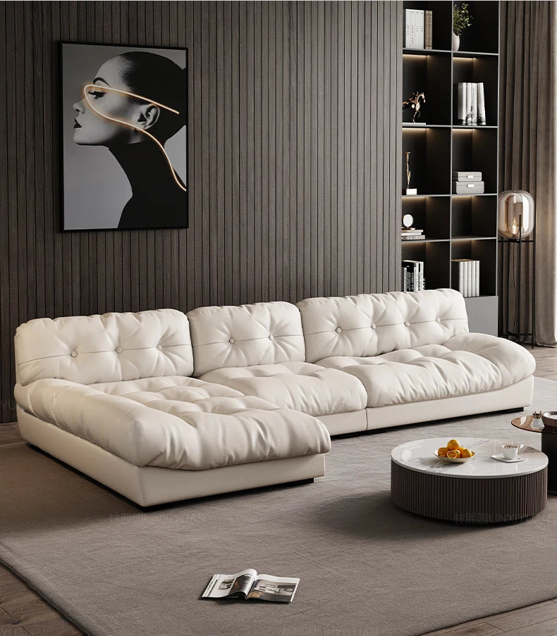 Luxury Charging  Sofas Bed U Shaped Sectional Furniture 7 Seat Modern European Fabric Living Room Sofas Set