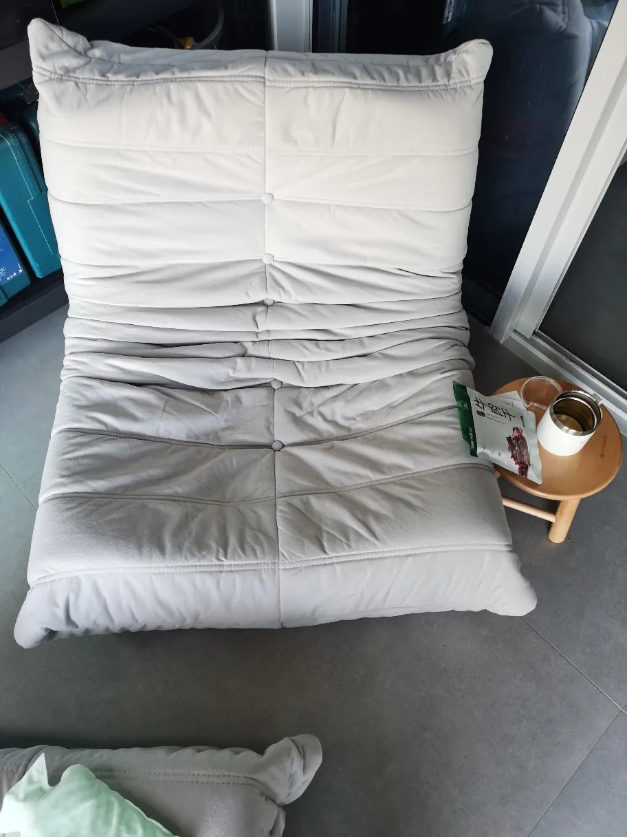 Single suede foam sofa armless floor sofa lazy sofa living room bedroom balcony lounge chair reading chair fireside chair